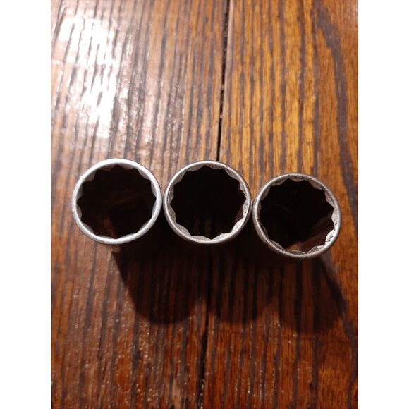 Vintage Lot 3 Craftsman Sears 3/4" 12 Point 1/2" Drive Sockets G47508 VV47508 US - Picture 4 of 5